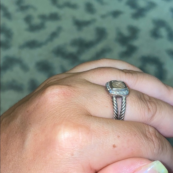 Petite Albion David Yurman Ring with Morganite - Picture 2 of 6